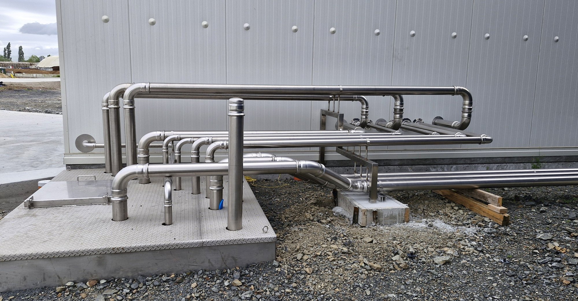 Outdoor 316 Stainless Steel Europress Installation at the Waitoa Protein Plant