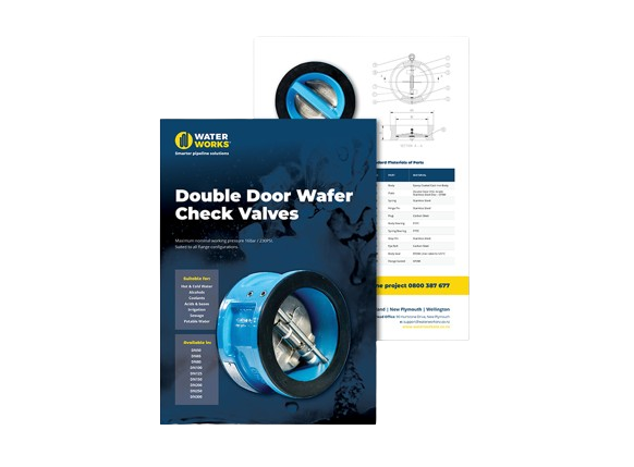 Waterworks Brochure Wafer Double Door Check Valve