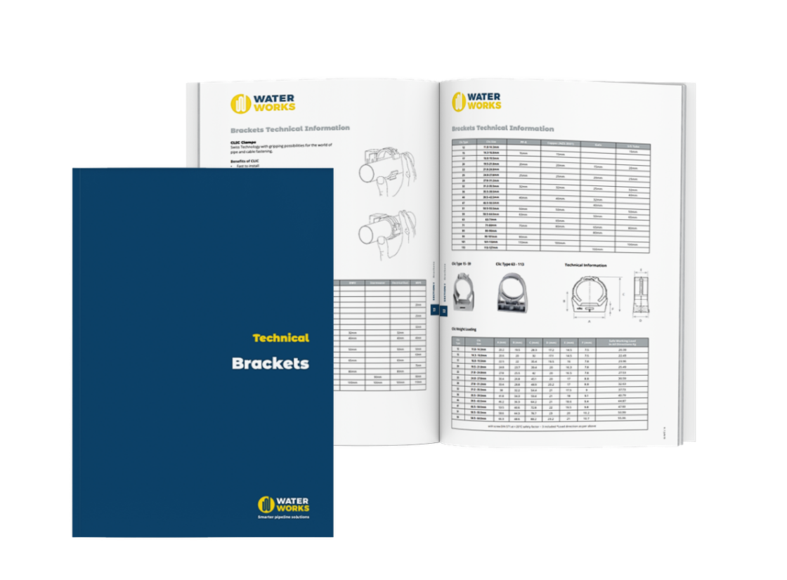 Download our PE pipe bracket technical guide