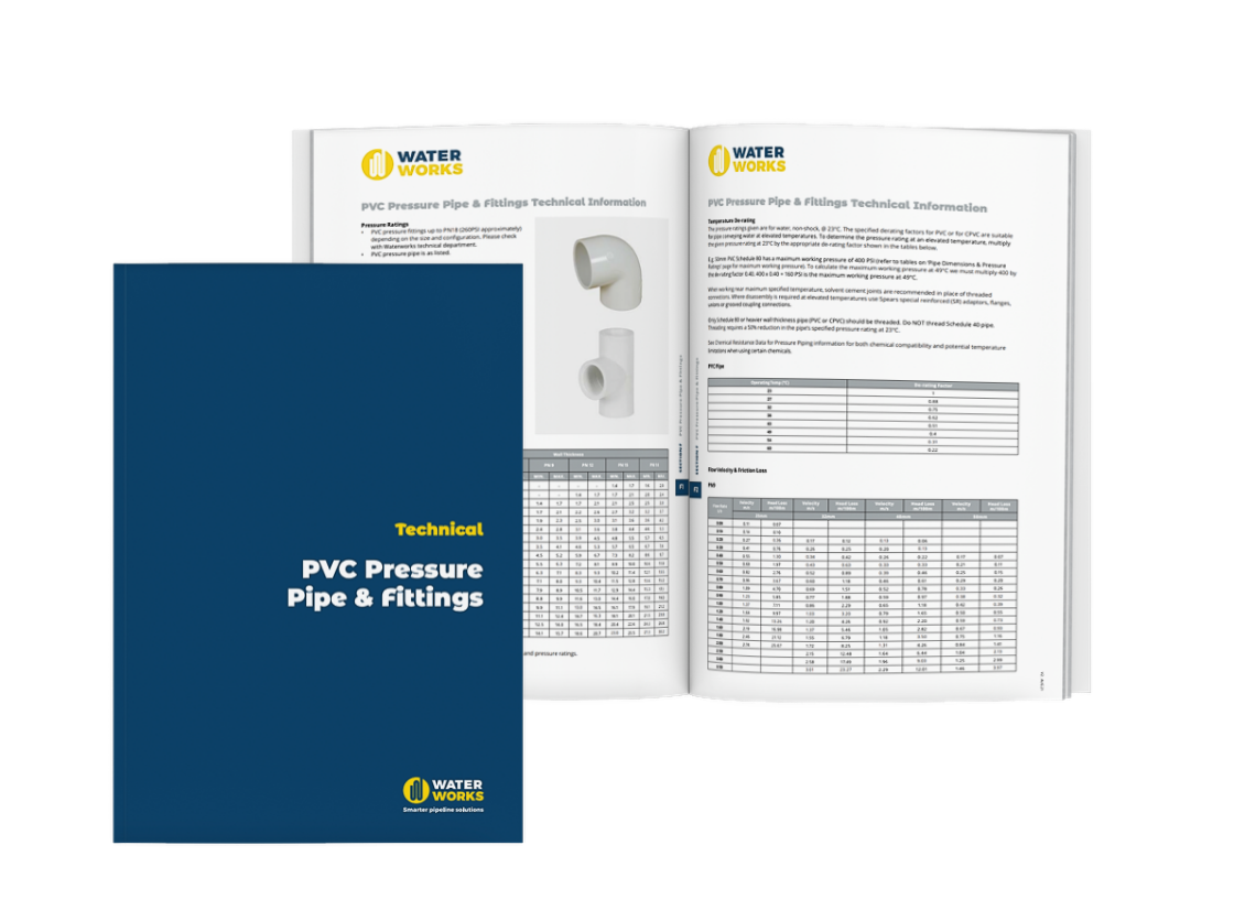 Download our PVC pressure pipes and fittings brochure